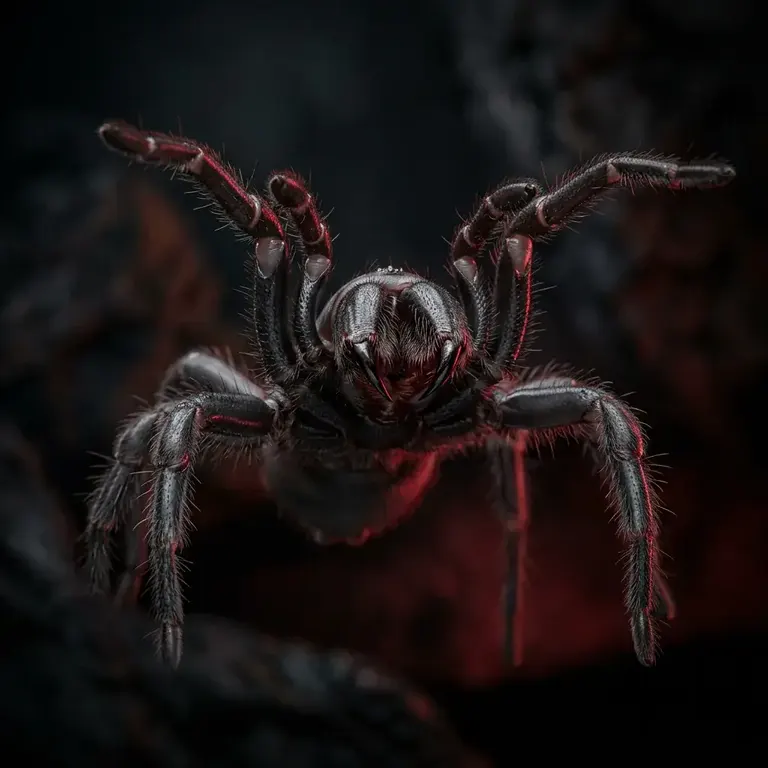 3D render of a Sydney funnel-web spider