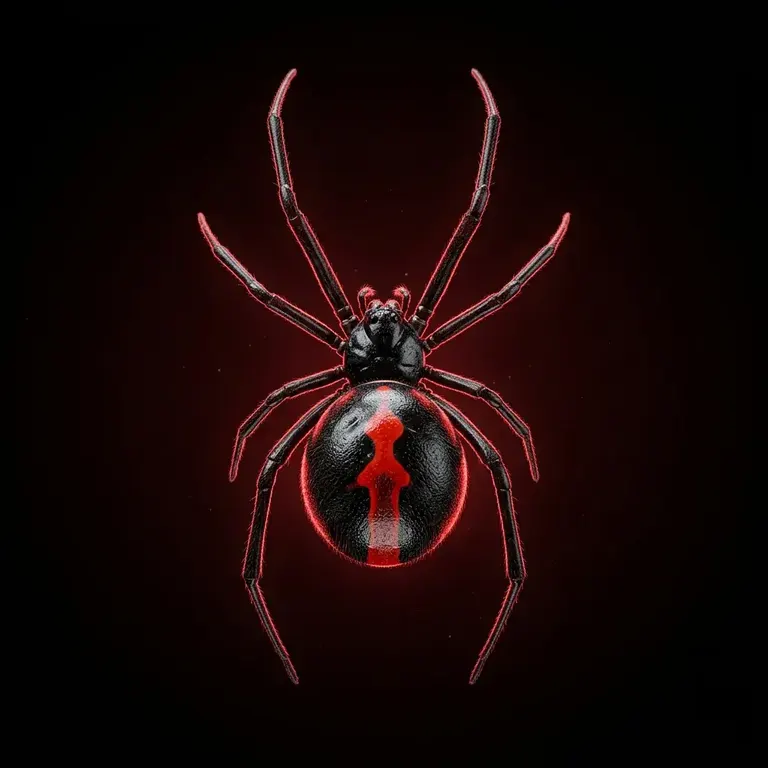 3D render of Australian Redback Spider pest