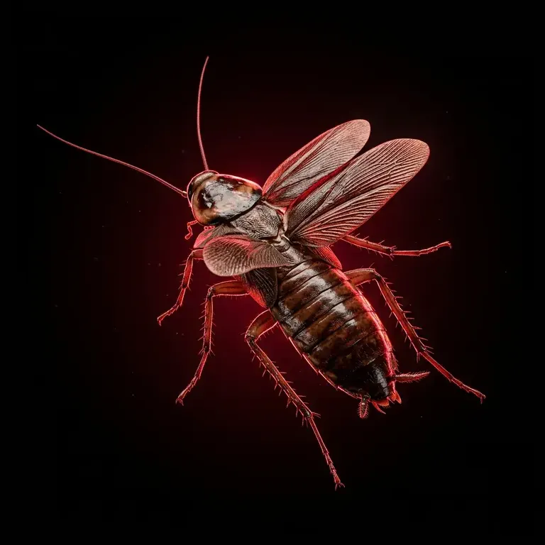 3D render of Australian American Cockroach pest